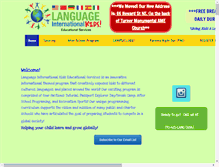 Tablet Screenshot of languageinternationalkids.com
